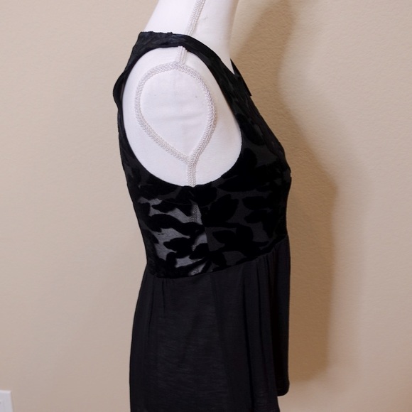 NEW Lucky Brand Black Burnout Velvet Tank Top Size S - Picture 7 of 13